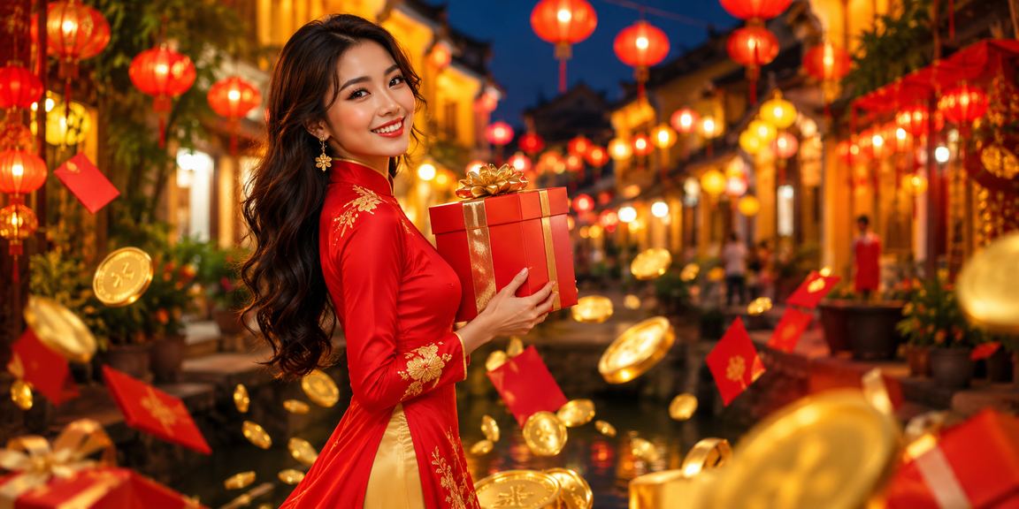 Khung cảnh hội An với ánh sáng đèn lồng đỏ